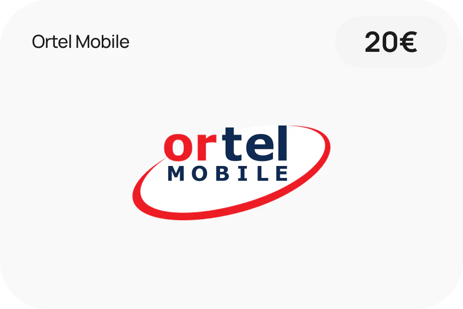 Ortel Mobile 20€ Aufladecode